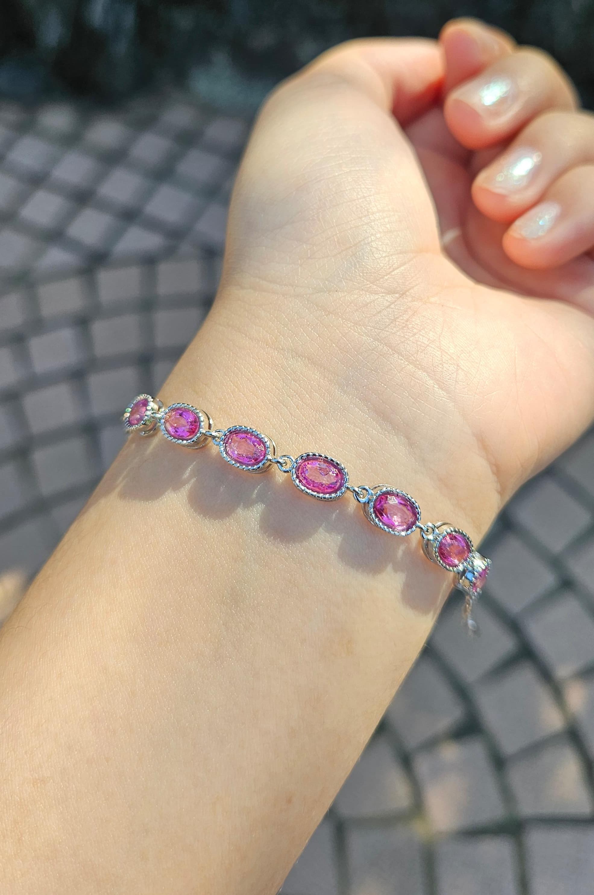 16.Pink Topaz 手鏈