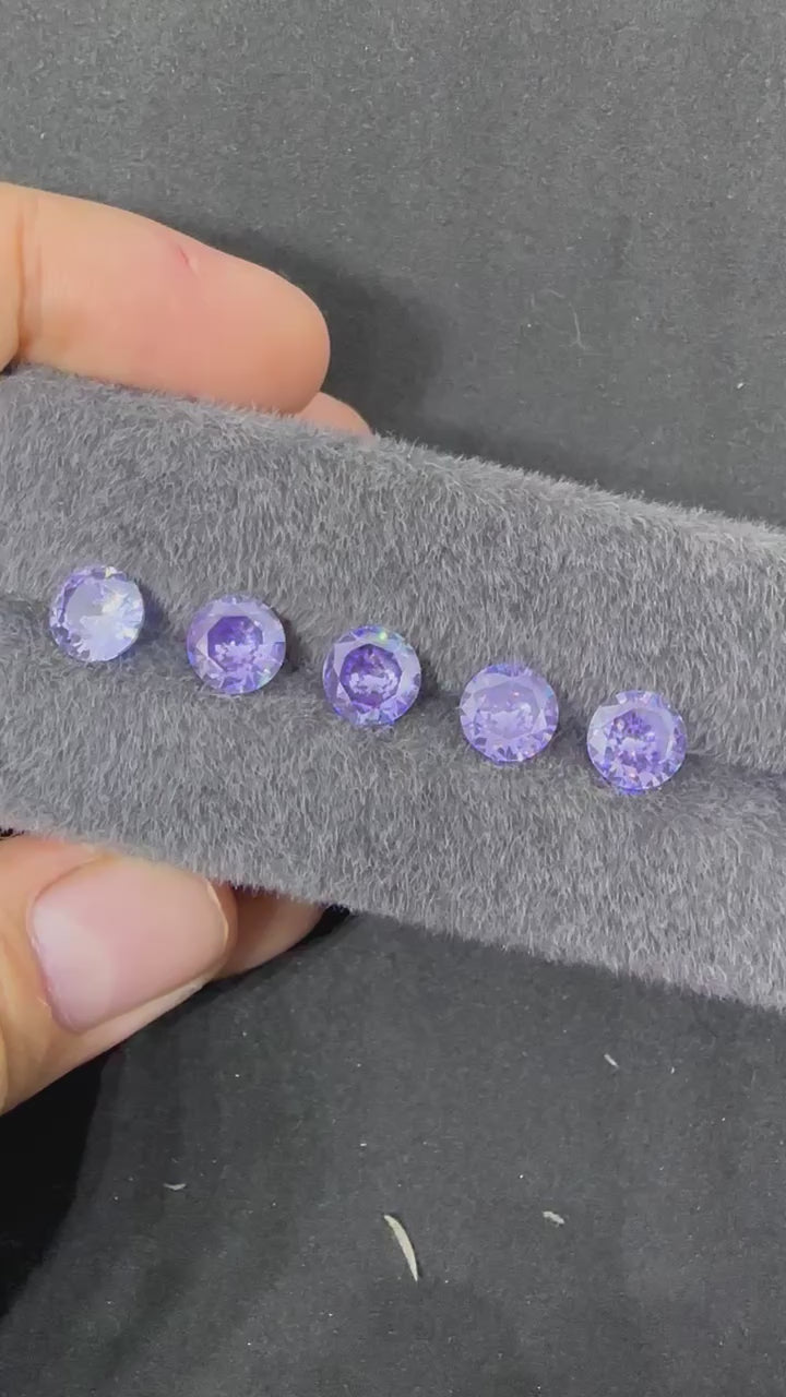 5粒紫羅蘭圓鑽(no stock)