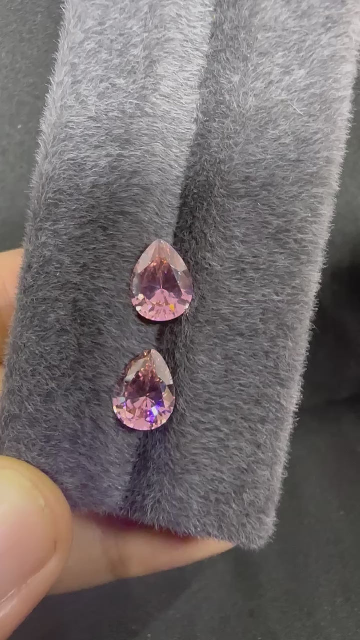 一對杏粉色梨形(NO STOCK)