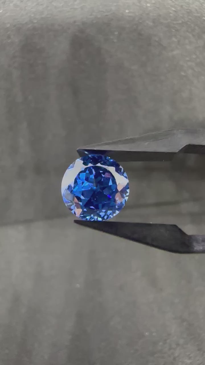 特殊星花切割圓鑽藍