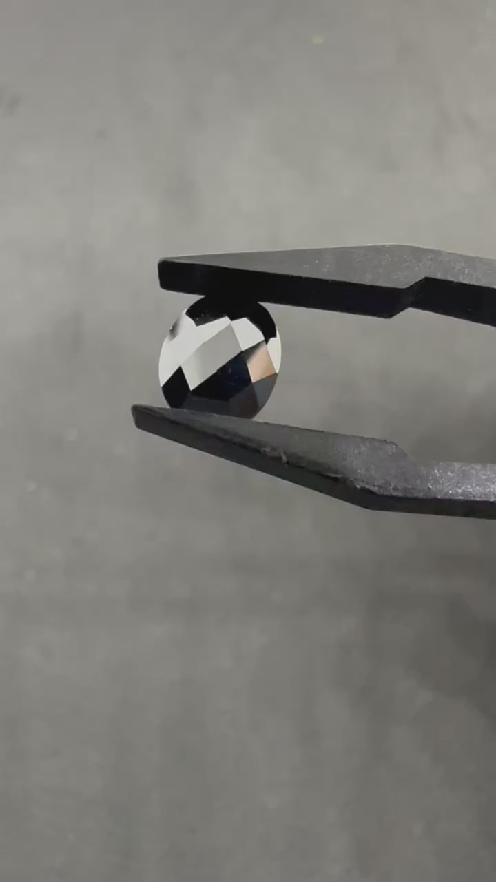 玫瑰切割蛋形黑鑽