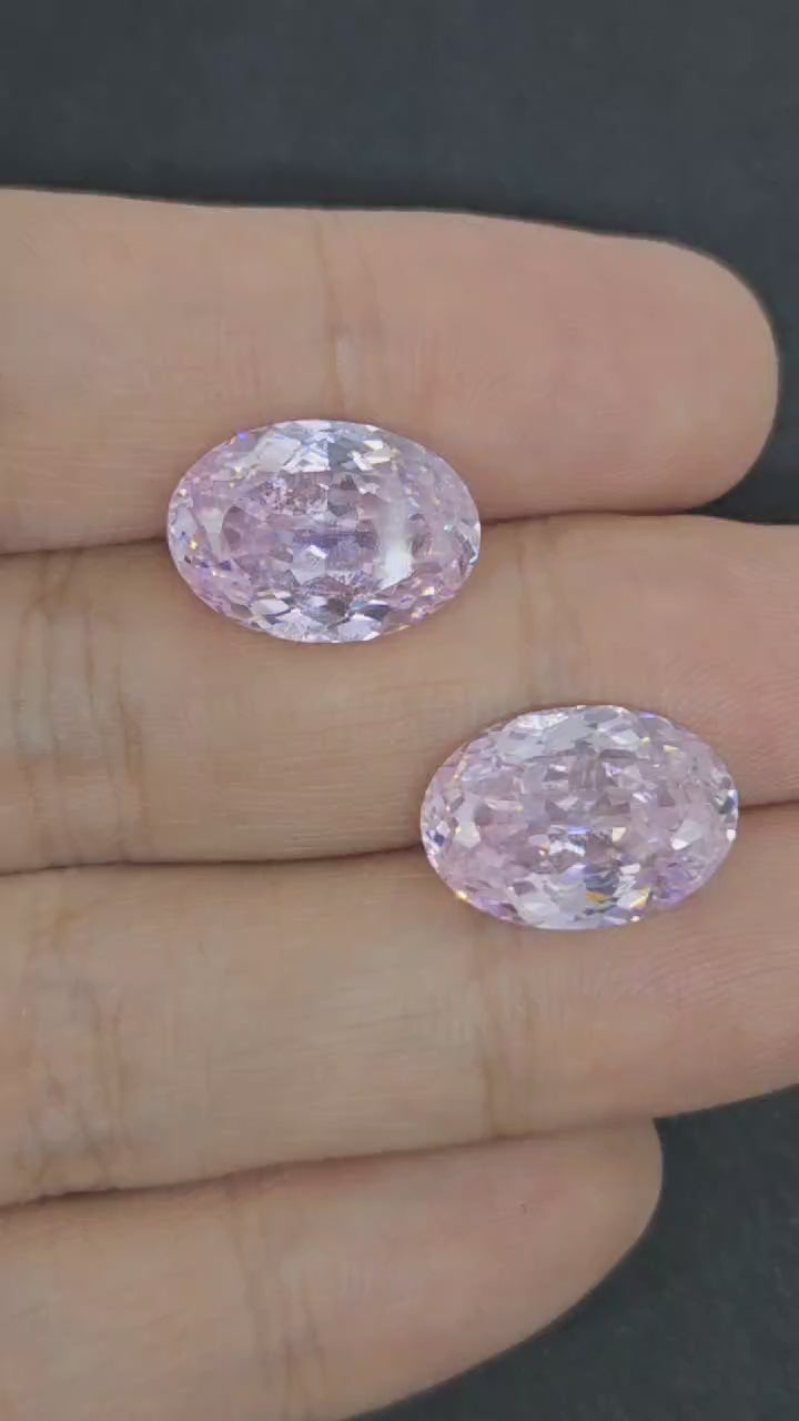 粉鑽鴿子蛋對裝