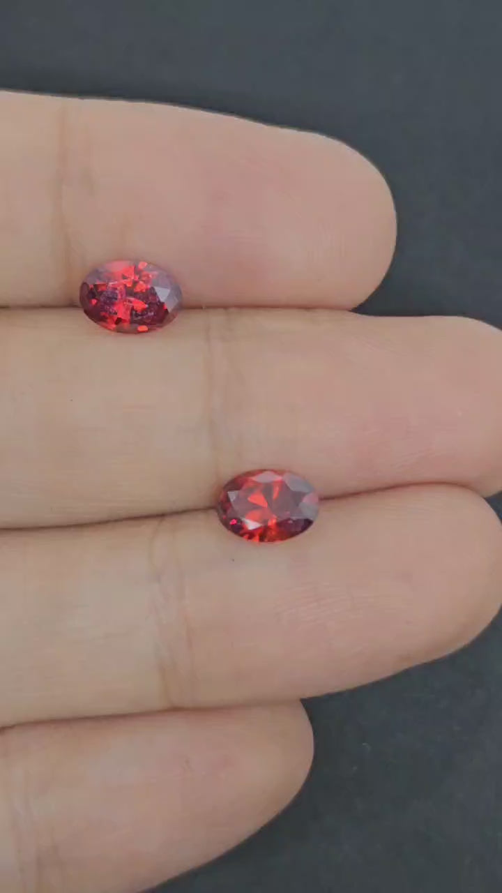 紅石榴小蛋形對裝