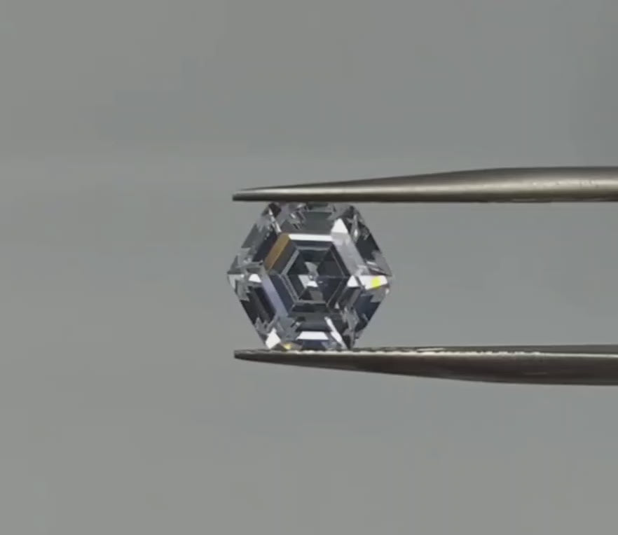 六角形鑽白色阿斯切