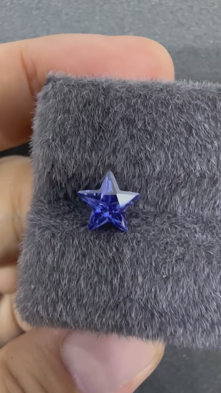 星夜藍星形鑽